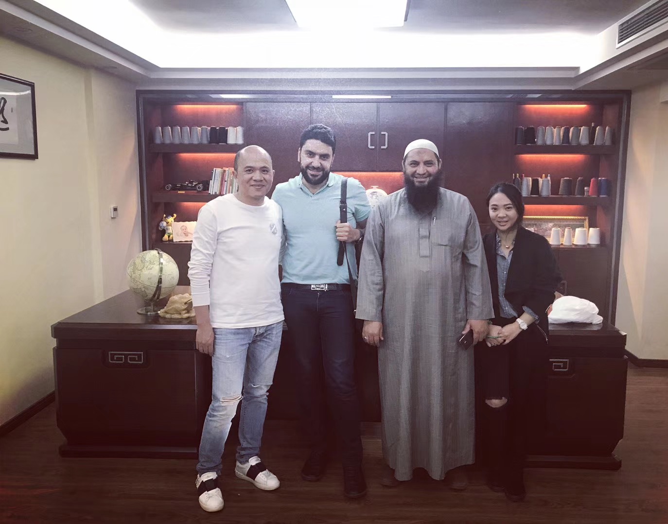 Le client de l'Egypte a visité notre usine